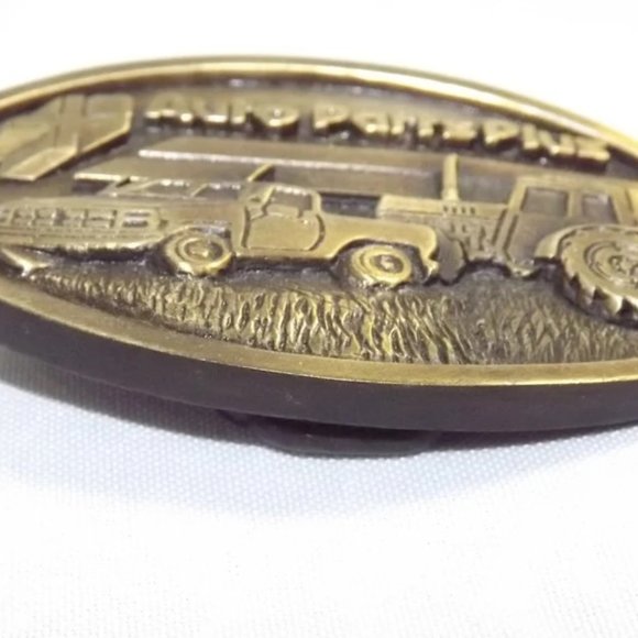Vintage Auto Parts Plus Agriculture Industry Belt Buckle - Picture 2 of 6